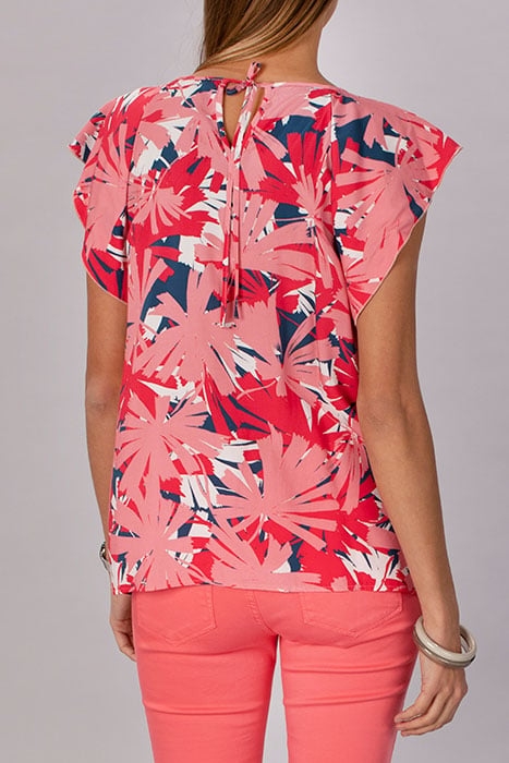 VISCOSE SHIRT WITH VOLANT PINK 5