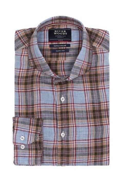 SLIM FIT NAPOLI SHIRT BLUE CLR 1