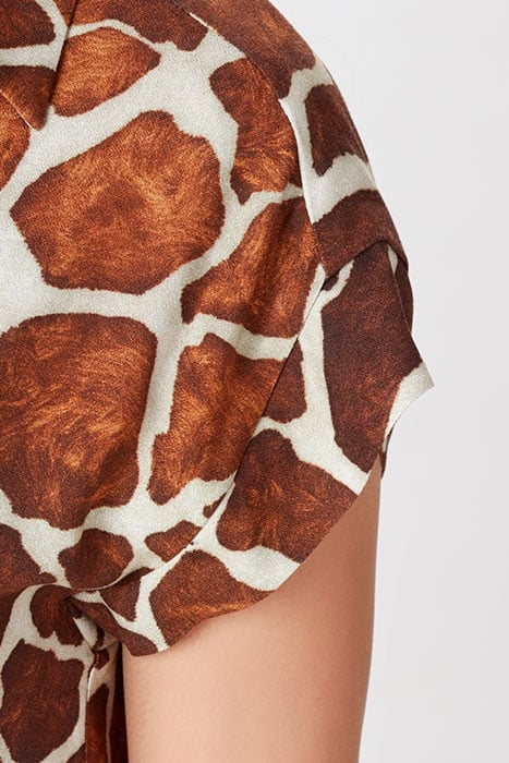 DRESS WITH POLOCOLLAR AND BELT BROWN 4