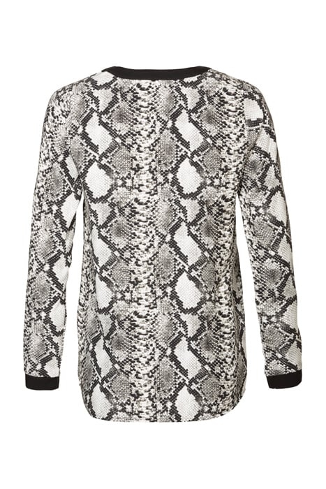TOP BI-COLOR SNAKE PRINT BLACK/WHITE 3