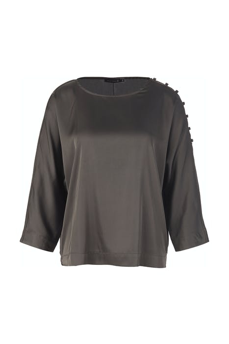 BOAT NECK POPOVER SHIRT GREY OX 1