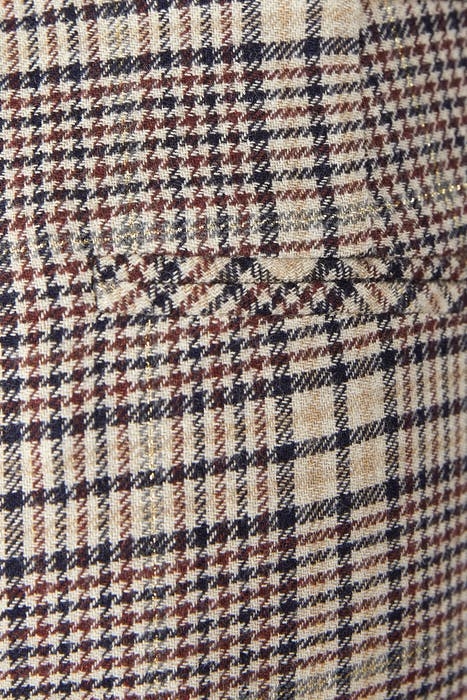 WIDE CHECKERED PANTS BLUE W90040 2