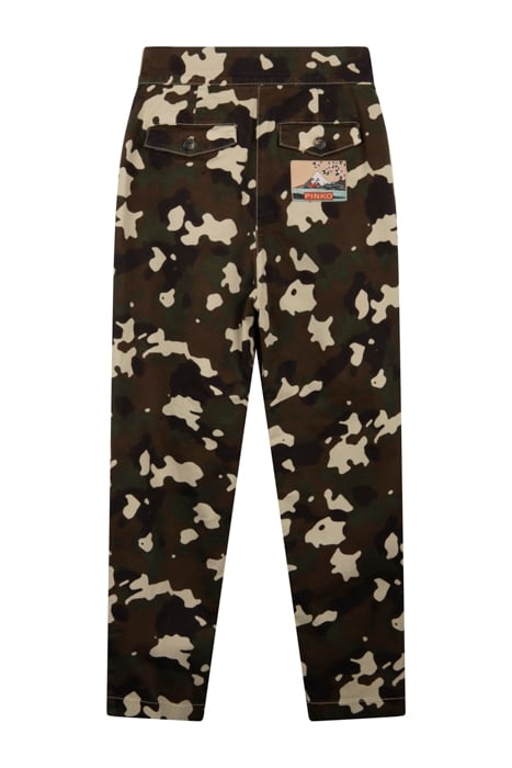 QUIQUOQUA PANTALONE DRILL ST. MULTICOLOUR: GREEN/BROWN 2