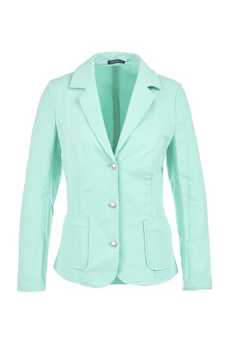 FLEECE BLAZER APPLIED POCKET GREEN 1