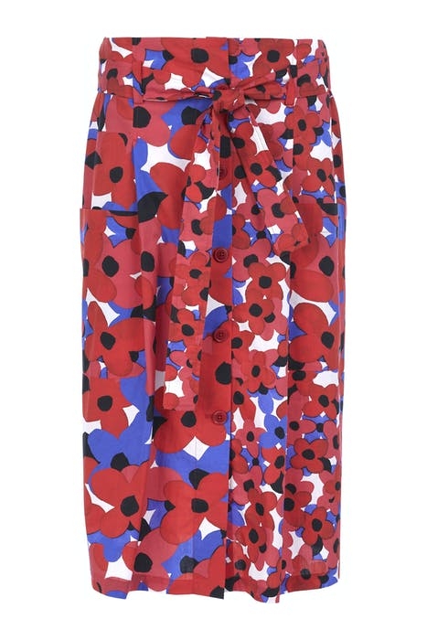 SKIRT APPLIED POCKETS + BELT S00227 1