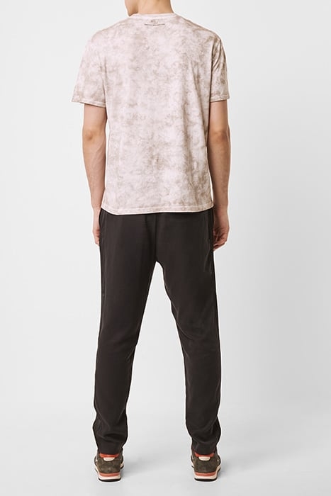 STENCILLED ANIMALS TIE DYE T-SHIRT PEACH COBBLER 3