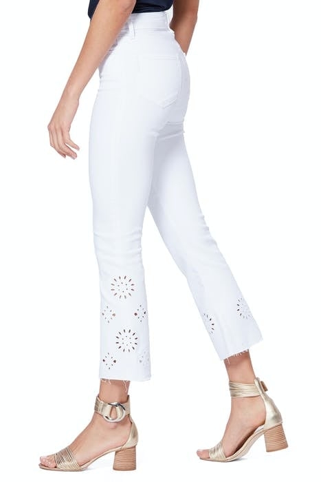 VINTAGE COLETTE RAW HEM CRISP WHITE EMBROIDERED 3