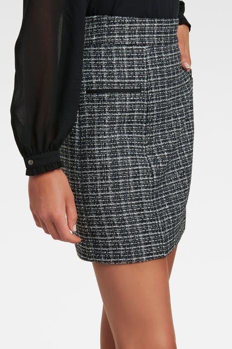 BETHANY BOUCLE MINI SKIRT NAVY 5
