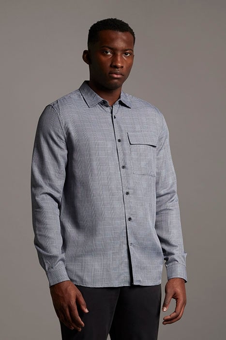 BLACK EAGLE POCKET SHIRT JET BLACK/ WHITE 1