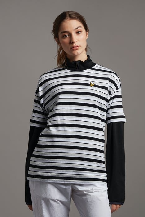 STRIPE T-SHIRT JET BLACK 1