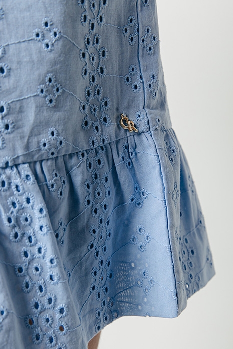 8291 - SHELBY BRODERIE ANGLAISE WRAP SKIRT BLUE 5