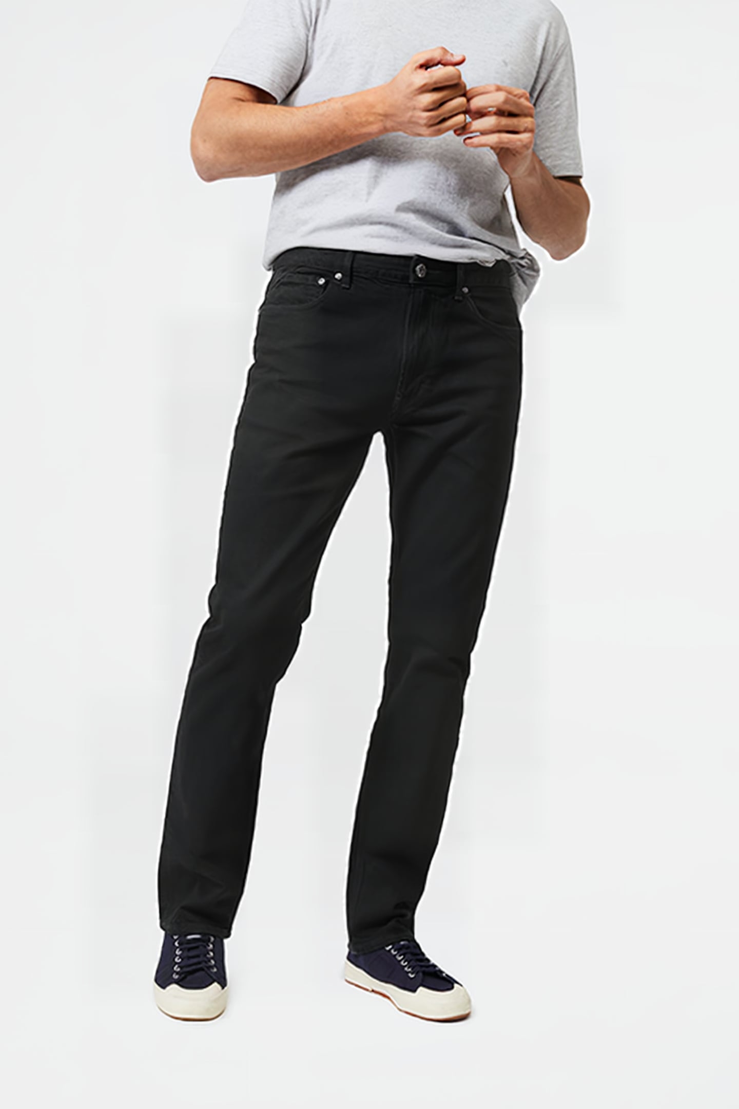 DAVIS STRAIGHT ZIP FLY JEAN BLACK 4
