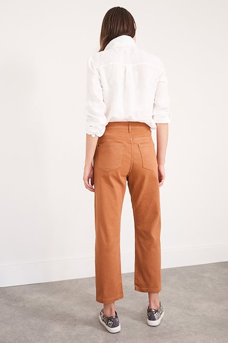 SKYE TWILL STRAIGHT 7/8 JEAN  BROWN 4