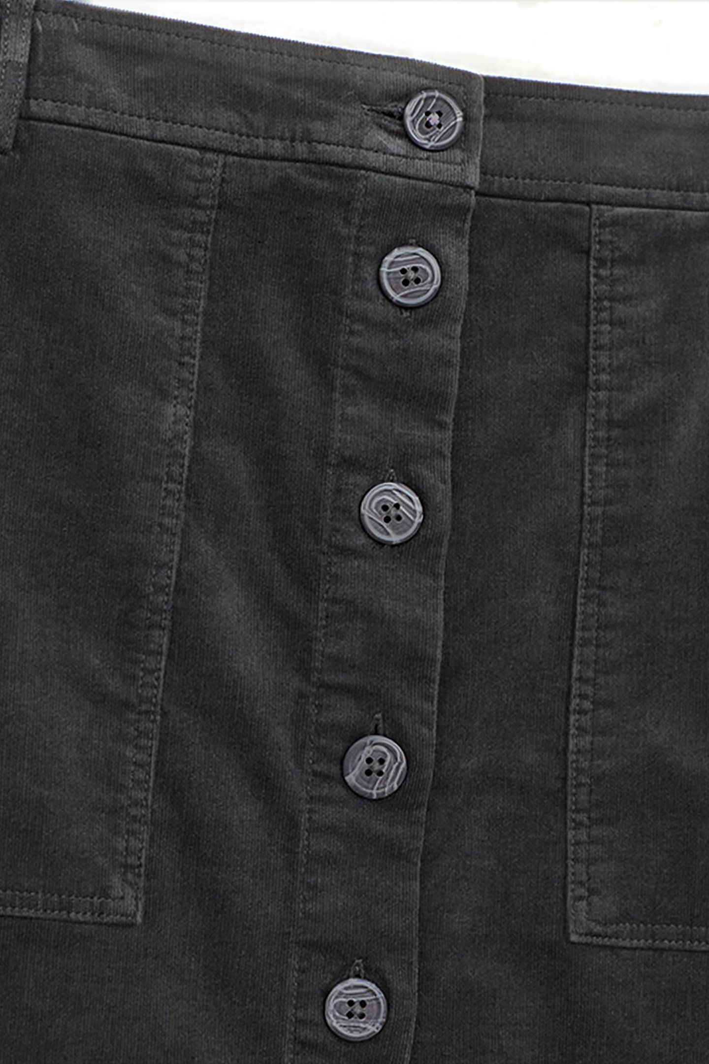 CANTERBURY ORGANIC CORD SKIRT MID GREY 5