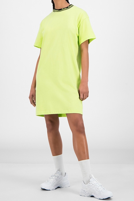 SHARP GREEN BLACK ERIB DRESS 4