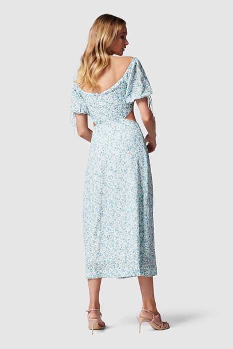 FRANKIE CUT OUT MIDI DRESS MINI DITSY 3