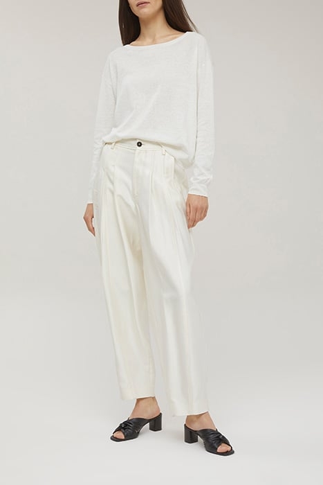 CREW LONG SLEEVE KNIT IVORY 1