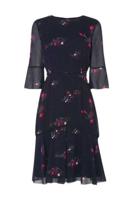 ROSETTA MINI DRESS NAVY MULTICOLOR 1