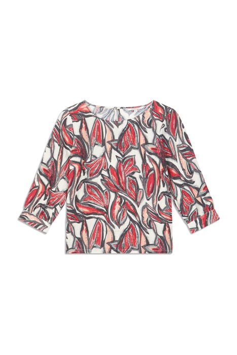 BLOUSE WOVEN LONG SLEEVES SALMON PEACH 1