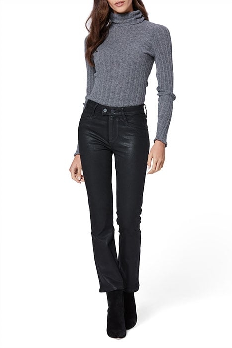 CLAUDINE DOUBLE BTN JOXXI PKT BLACK FOG LUXE COATING 2