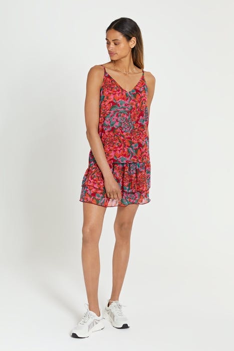 CUBA SPAGHETTI TOP CHILI RED 4