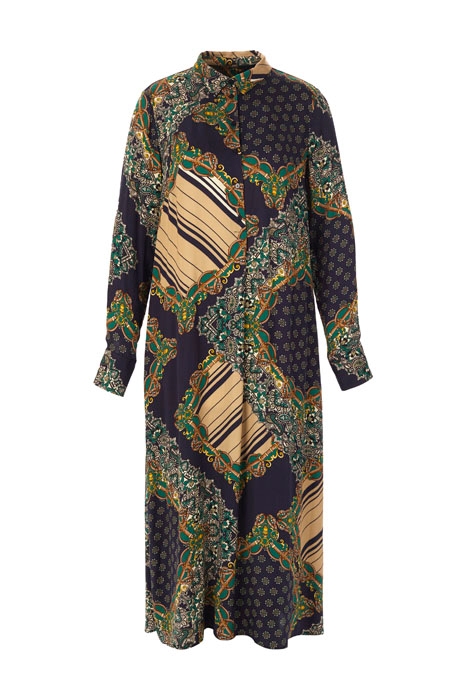 LONG VISCOSE DRESS BLUE 1