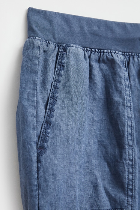 EFFIE LINEN SHORTS  BLUE 5