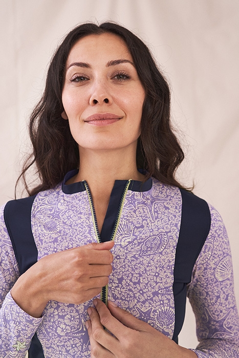 STARFISH RASH VEST PURPLE PRINT 4