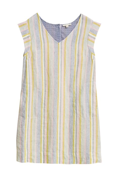 ADLEY STRIPE LINEN DRE WHITE 1