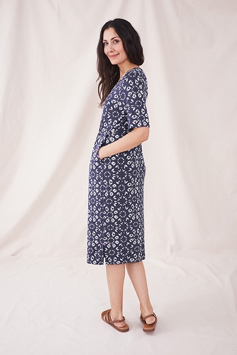 KARA ECO VERO JERSEY DRESS PURPLE MULTI 3