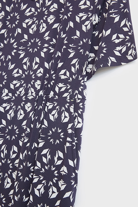KARA ECO VERO JERSEY DRESS PURPLE MULTI 5