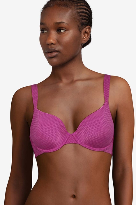 LI BRA T-SHIRT LINDSEY WAVE TYRIAN PINK 2