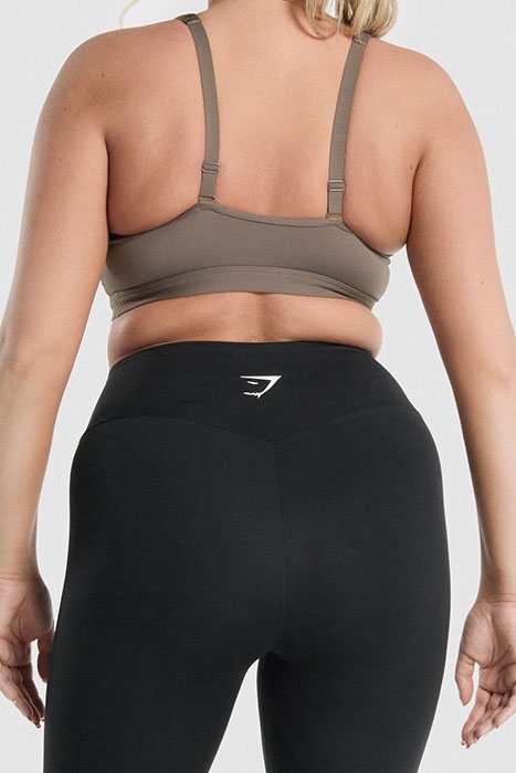 GYMSHARK SCOOP NECK SPORTS BRA - BROWN 2