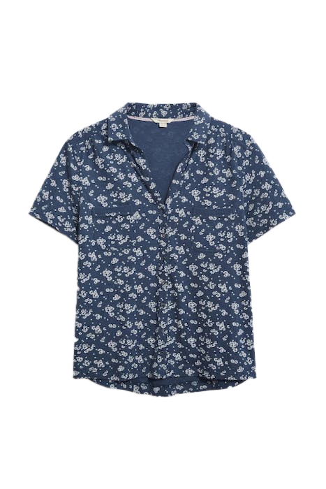 PENNY POCKET JERSEY SHIRT BLUE MULTI 1