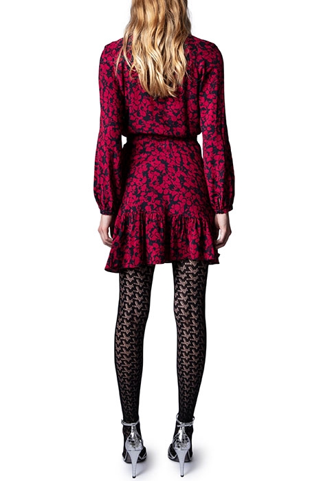 RUSSO BICO FLOWERS ROBE COURTE BORDEAUX 2