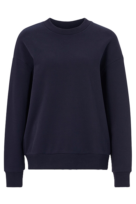 ORGANIC FELPA CREW DEEP BLUE 1