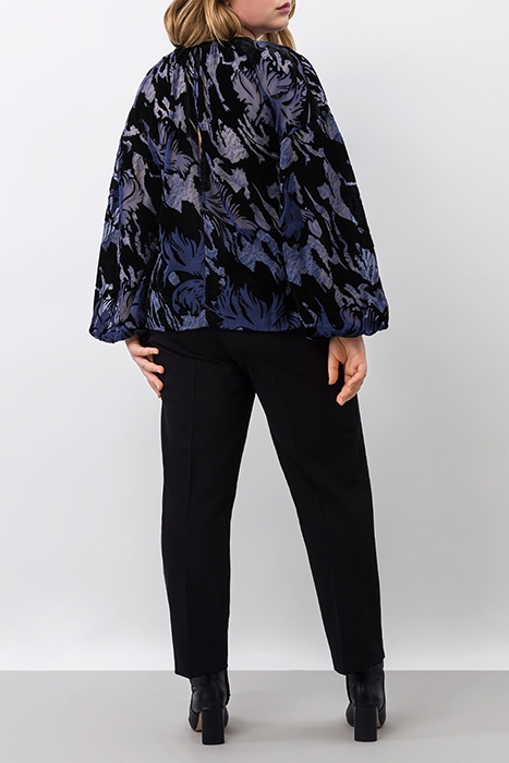 BELVE BLOUSES & TUNICS AOP - BLACK NAVY BLUE 3