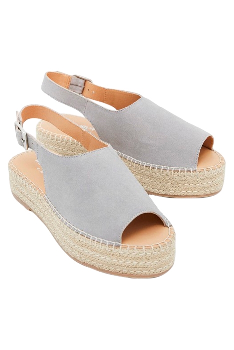 ROXANNE SUEDE FLATFORM LIGHT GREY 2