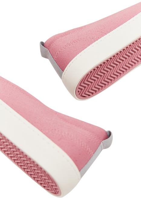 CANVAS BALLET PUMP BRIGHT PINK 4