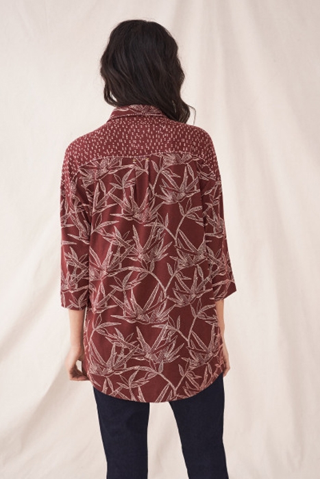 KARINA JERSEY TUNIC PLUM MLT 3