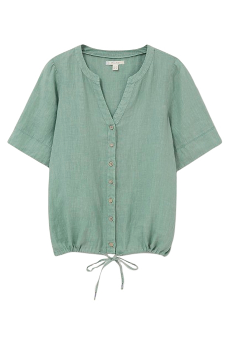 FERNE LINEN SHIRT  GREEN 1