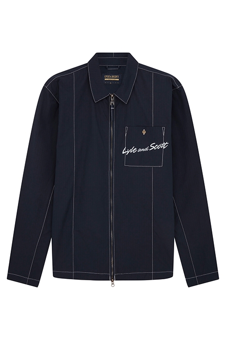 PANELLED OVERSHIRT DARK NAVY 4