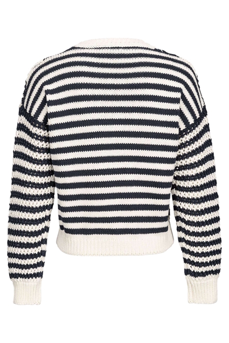 CALASPARRA MAGLIA COTONE BICOL CREAM/BLUE 8