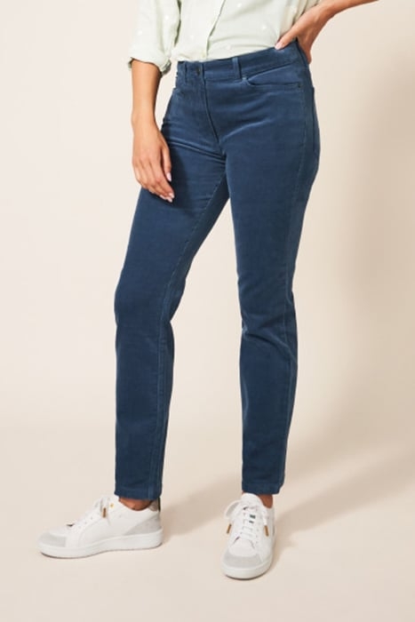 BROOKE STRAIGHT CORD TROUSER BLUE 2