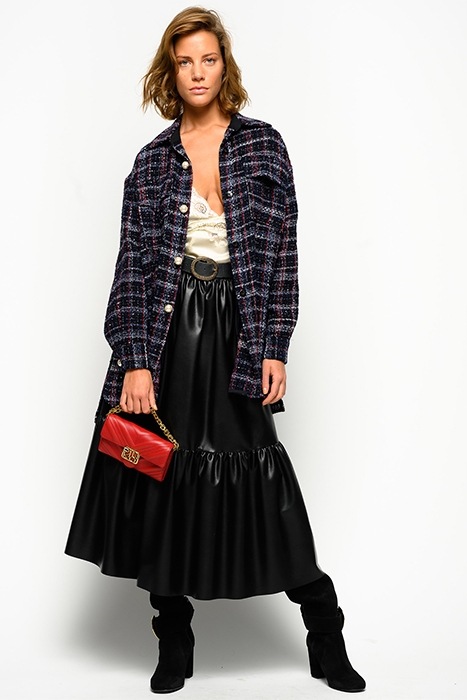 ASTERISMO 1 GONNA SIMILPELLE L BLACK 3