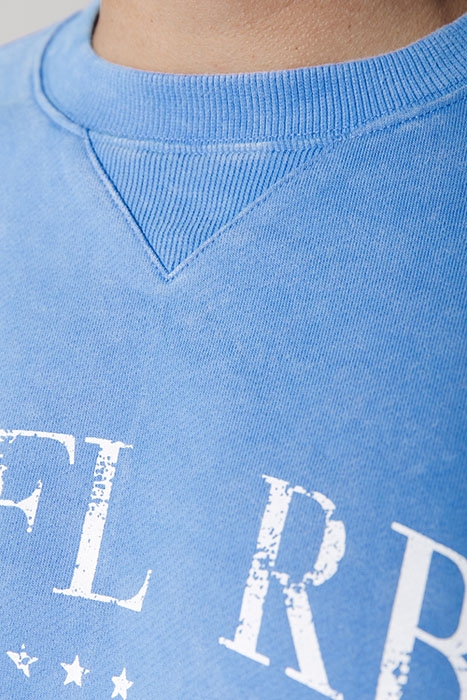 CR CLUB DE SPORT WASHED BASIC SWEAT BLUE 5