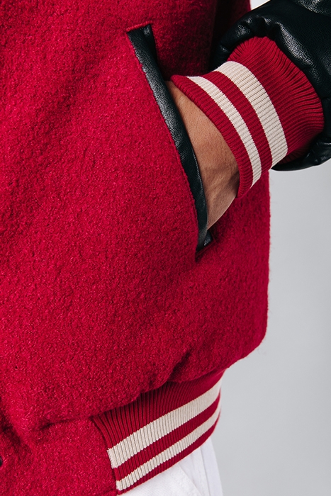 BOAZ BASEBALL JACKET RED 4