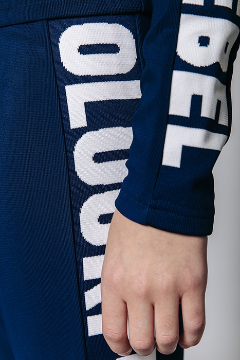 JOLIE LOGO FINE KNIT FLARE PANTS DARK BLUE 4