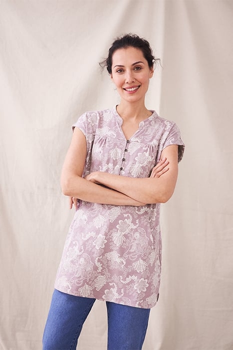 SS FLORENCE JERSEY TUNIC PINK MLT 2