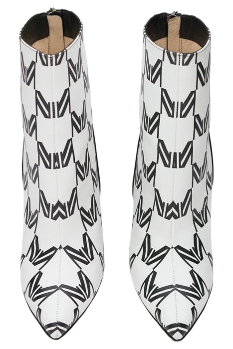 PRINTED ANKLE BOOTS BLACK/WHITE LOGO PRINT 3